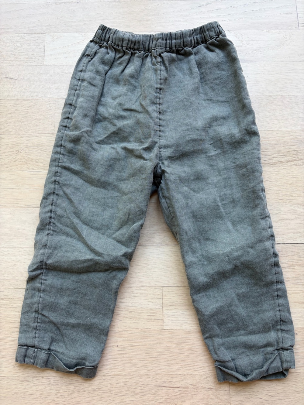 H&M Olive Green Linen Pants
